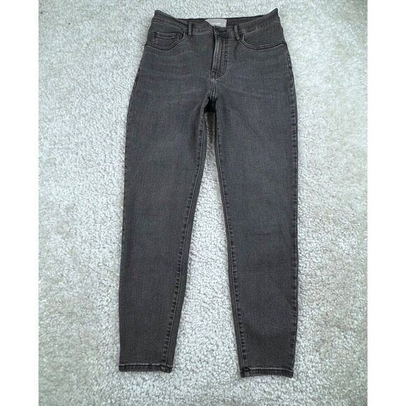 Everlane High Rise Skinny Ankle Jean Washed Out Black - Picture 3 of 12